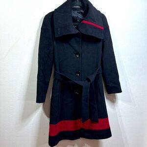 (P1) Searle black wool jacket coat, size 6